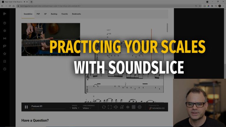 Practicing Scales with Soundslice