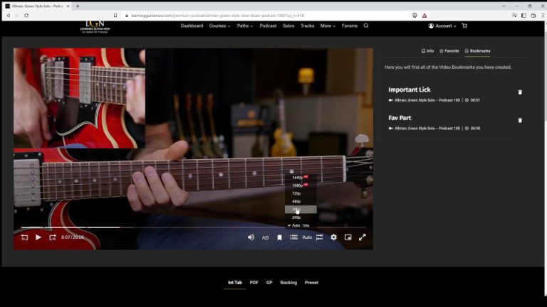 The New All Access Lesson Video Player