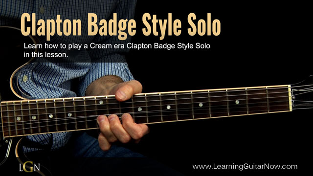 Clapton Cream Style Lesson