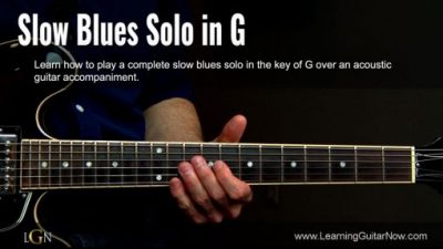 Slow Blues Solo in G