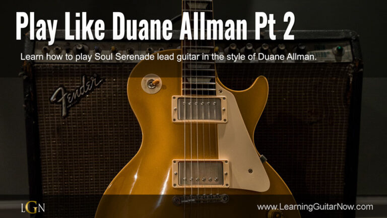 Duane Allman Soul Serenade Lesson