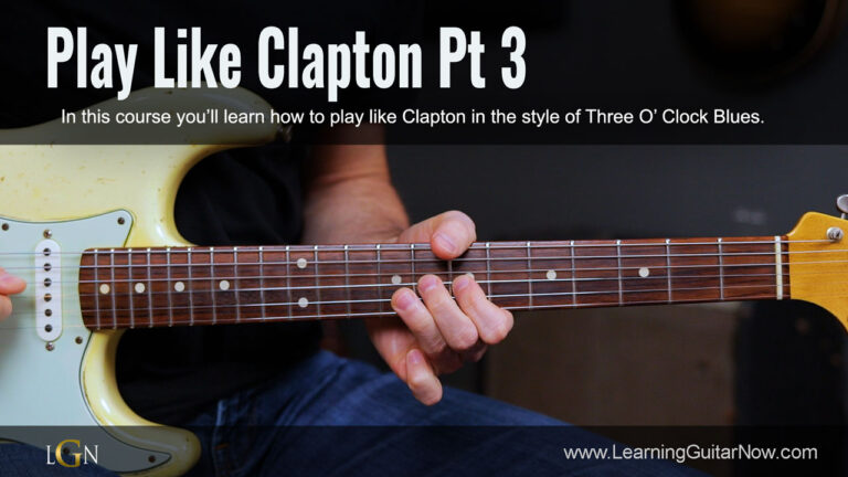 Clapton Slow Blues Lesson