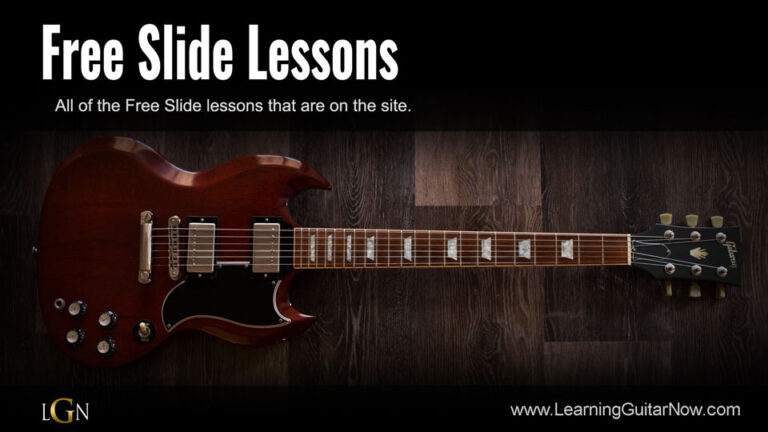 Standard Tuning Slide Guitar Lesson
